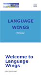 Mobile Screenshot of languagewings.com