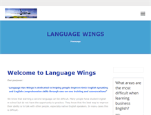 Tablet Screenshot of languagewings.com